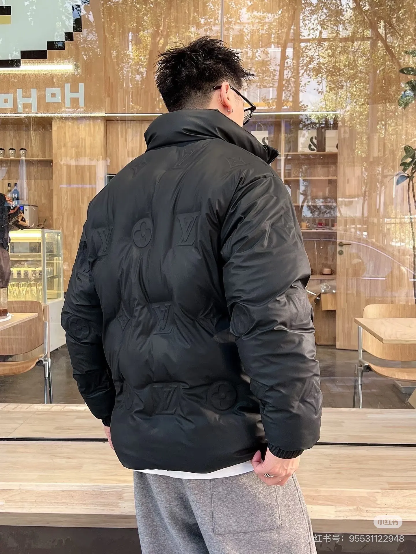 Louis Vuitton/Louis Vuitton embossed embossed down jacket